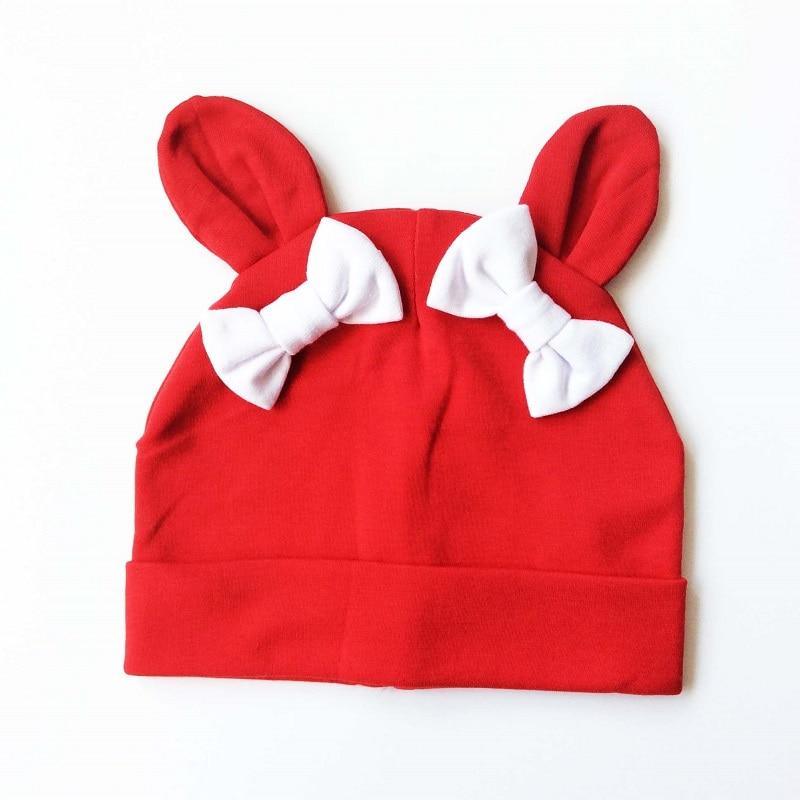 Baby Girl Hat Rabbit Ear Hat For Girls Cotton Bow Knot Children's Cap Toddler Kids Hats Cartoon Hats