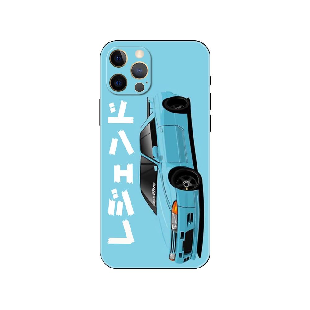 Black Phone Case Mask  for iphone 5 5s se 2020 6 6s 7 8 plus x 10 XR XS 11 12 mini pro MAX Back Cover Sports Car Transparent Phone Case Silicone Back Cover For iPhone