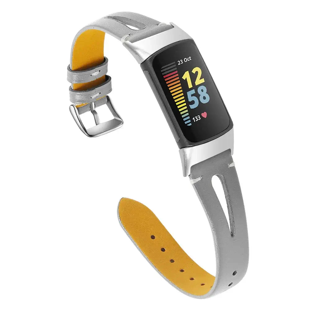 Fitbit Charge 5 6 Lederarmband - Stilvolles robustes Zubehör