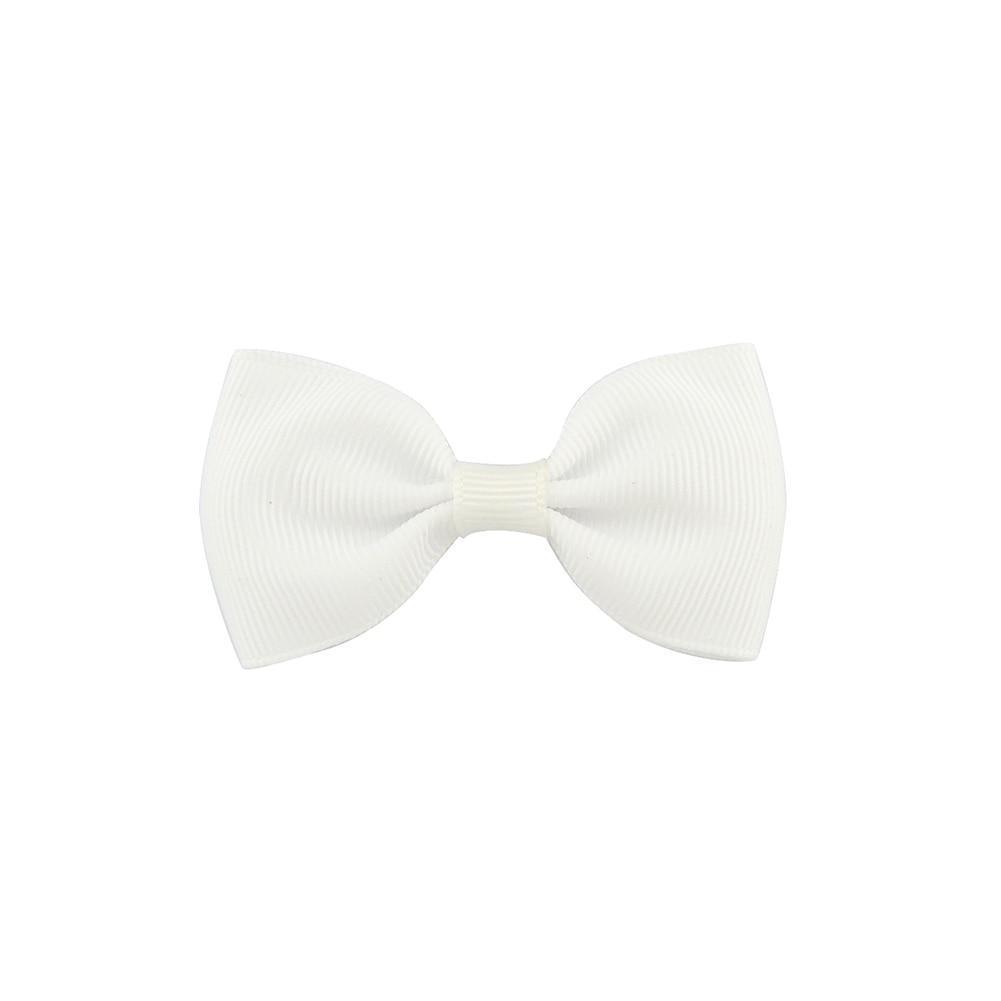 Colorful Mini Bow Tie Hair Clip Small Sweet Solid Ribbon Bow Safety Hair Clips Hairpins Baby Girl Hair Accessories