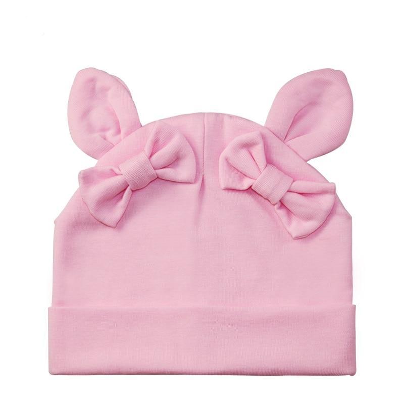 Baby Girl Hat Rabbit Ear Hat For Girls Cotton Bow Knot Children's Cap Toddler Kids Hats Cartoon Hats