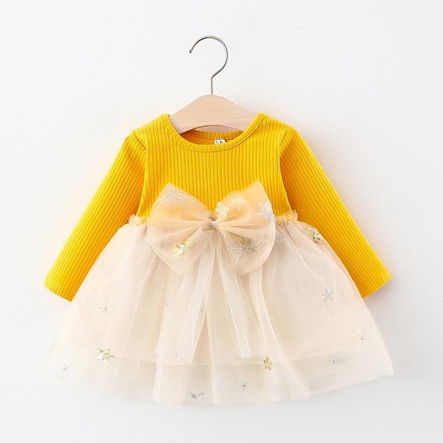 Newborn Baby Girl Cartoon Dress With Bag Infant Clothing Toddler Dress In elegant Design Made for Kids