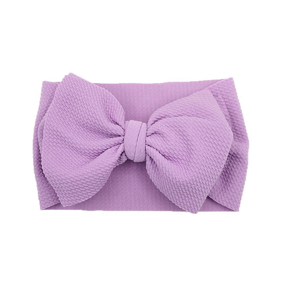 Baby Girls Headband Toddler Big Bow Hairband Cute Solid Stretch Turban For Baby Girls