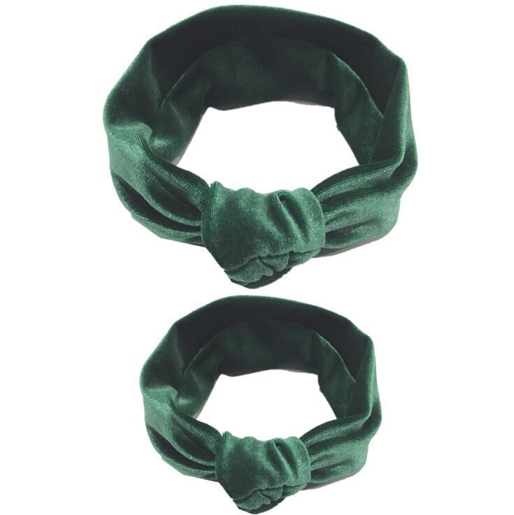 Modern  Mother & Baby Headbands Kids Girl Bow With Rabbit ear Print Floral Hair Bands Parent-Child Hair Accessories