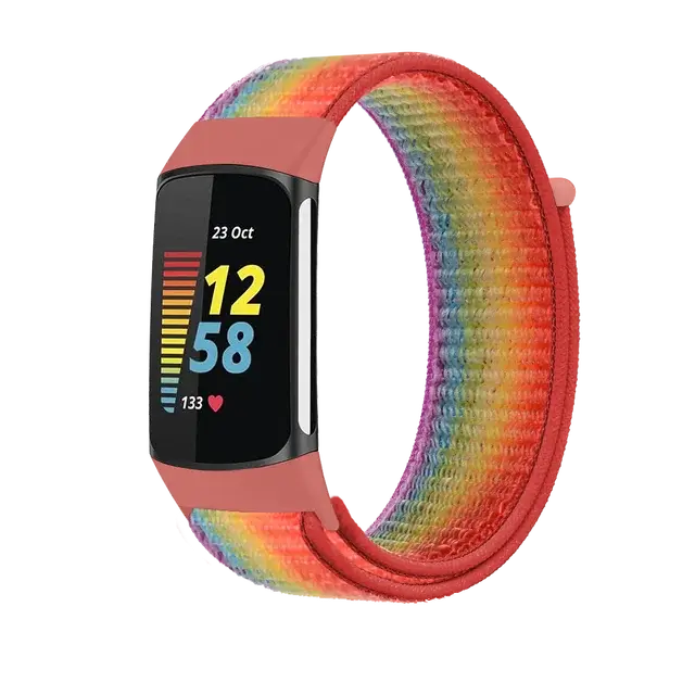 Fitbit Charge 5 6 Nylon-Klettverschluss-Band – Robustes, bequemes Armband