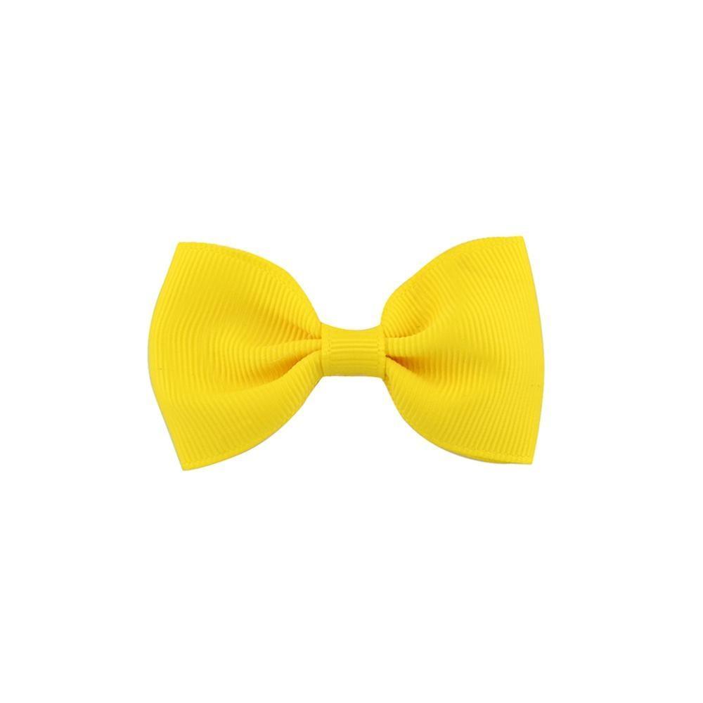 Colorful Mini Bow Tie Hair Clip Small Sweet Solid Ribbon Bow Safety Hair Clips Hairpins Baby Girl Hair Accessories