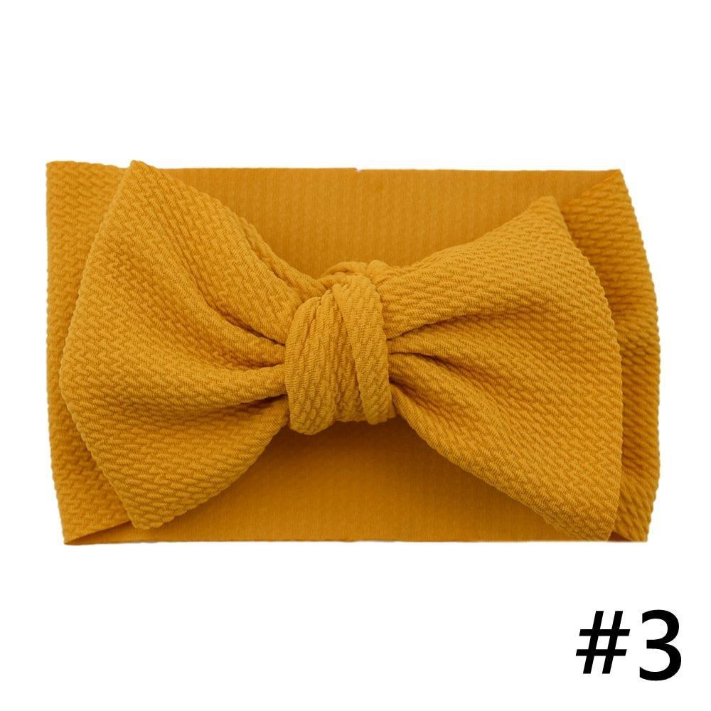 Baby Girls Headband Big Bow Hair Band Kids Adjustable Head Wrap Turban Infant Hair Accessories