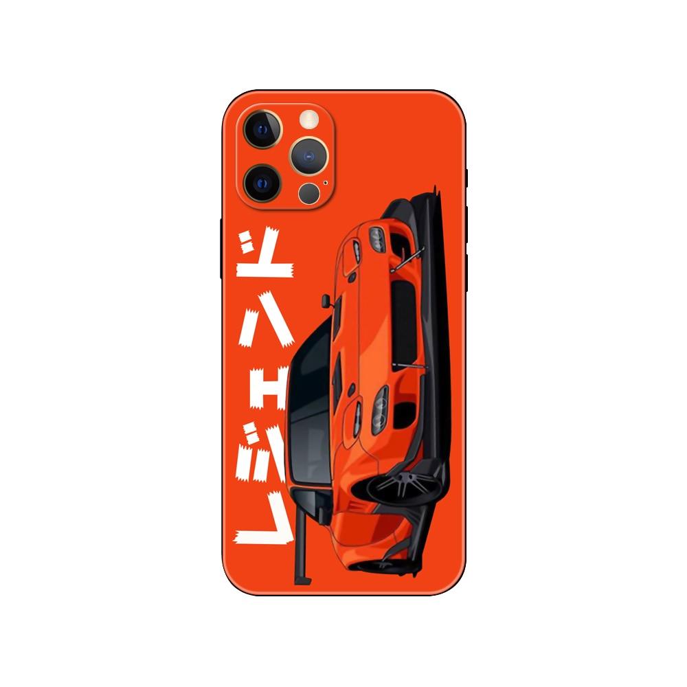Black Phone Case Mask  for iphone 5 5s se 2020 6 6s 7 8 plus x 10 XR XS 11 12 mini pro MAX Back Cover Sports Car Transparent Phone Case Silicone Back Cover For iPhone
