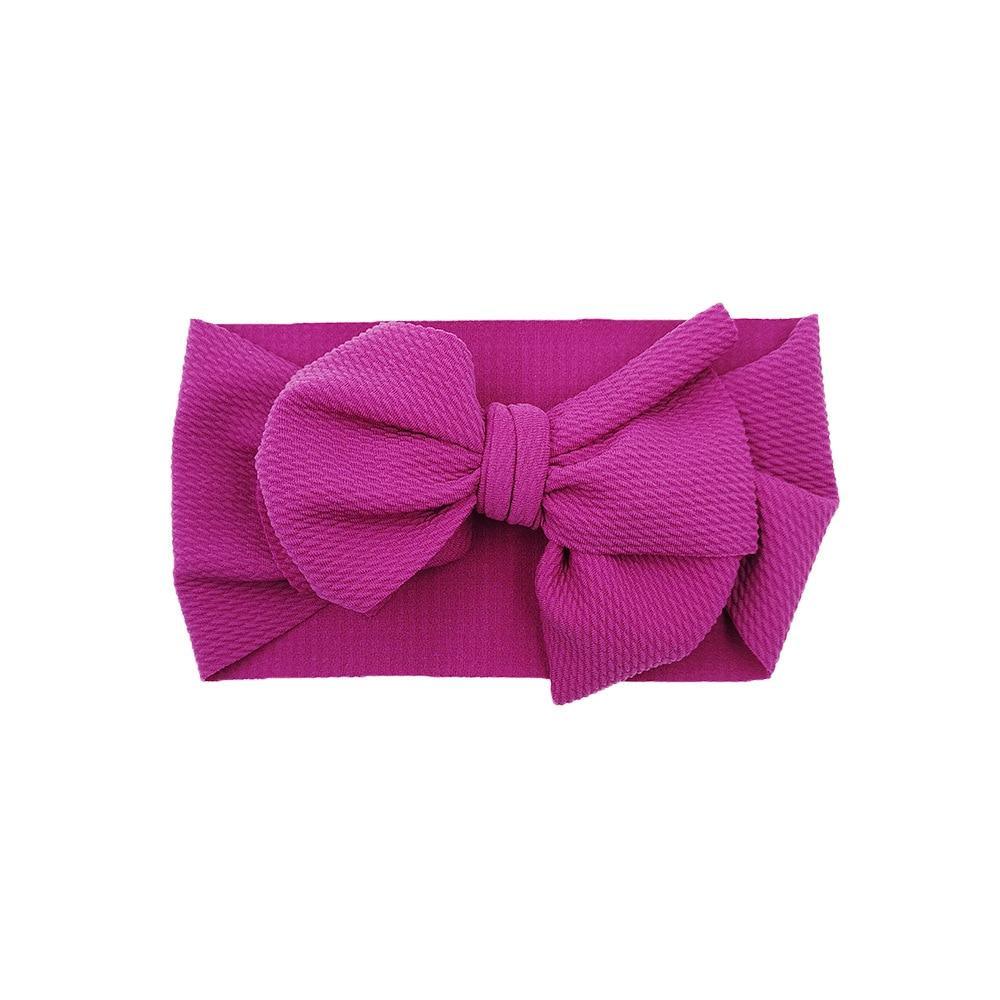 Baby Girls Headband Toddler Big Bow Hairband Cute Solid Stretch Turban For Baby Girls