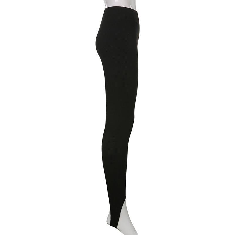 Elegant High Waist Cotton Fitness Basic Pants Casual Spring New Female Skinny Leggings Women Seamless Fitness Leggings Women Seamless Push Up Leggings Workout Pants Breathable Pants