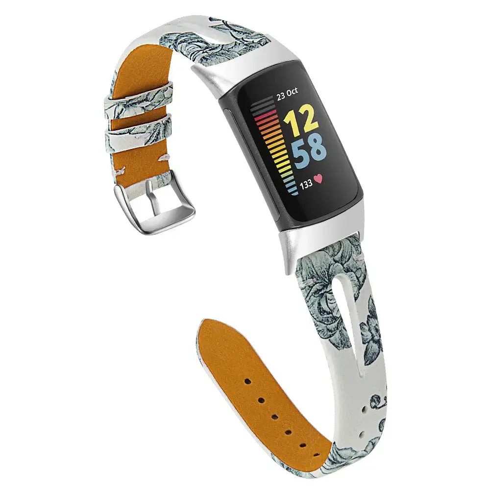 Fitbit Charge 5 6 Lederarmband - Stilvolles robustes Zubehör