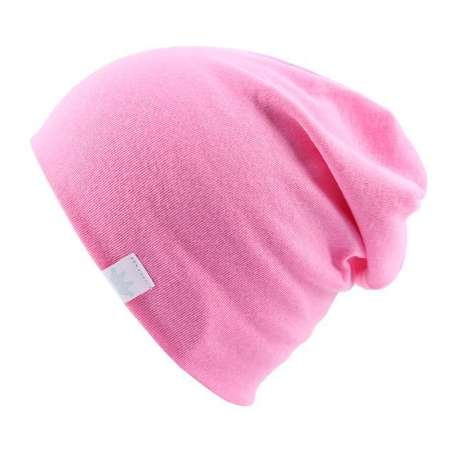Cute Solid Knitted Cotton Hats Cap for Newborn Baby Autumn Winter Warm Style Caps for Boys