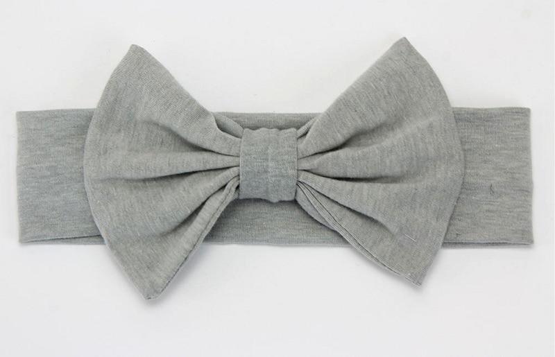 Headband Knitted Cotton Children Girls Elastic Bow Hair Bands Turban for girl Headbands