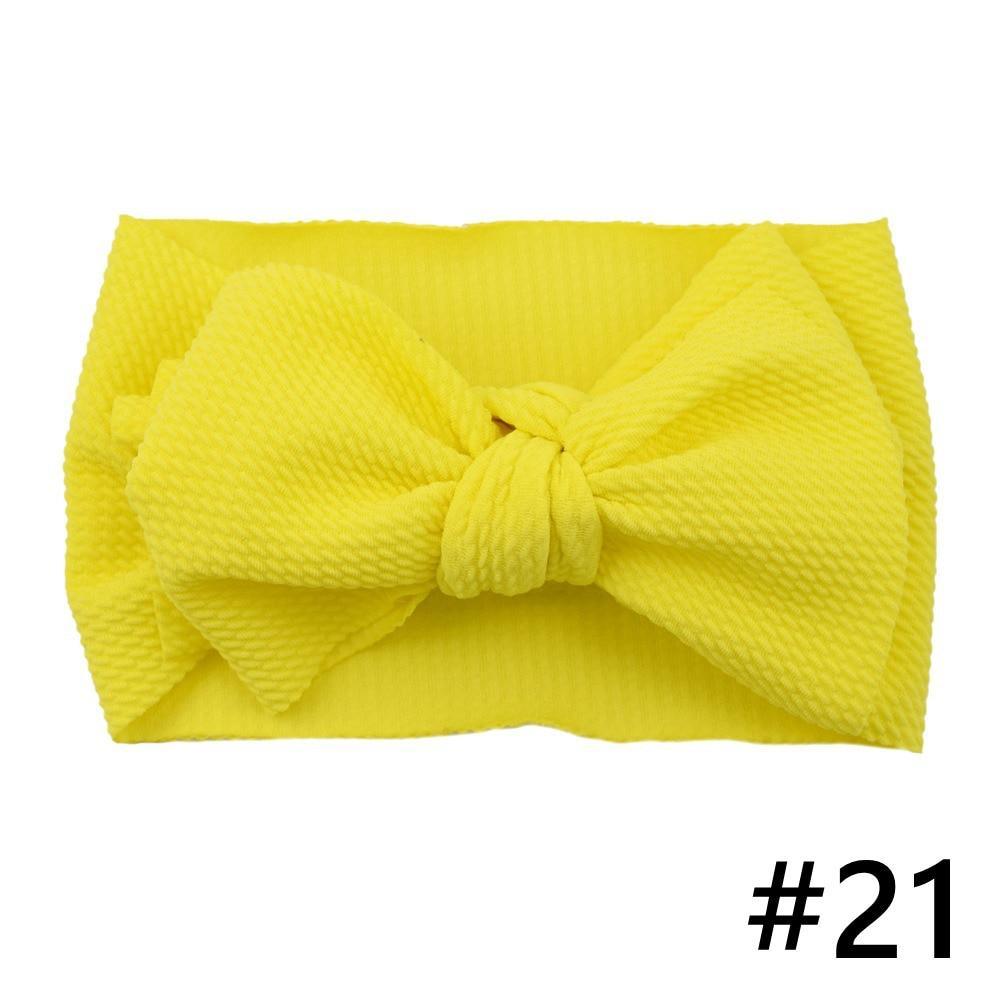 Baby Girls Headband Big Bow Hair Band Kids Adjustable Head Wrap Turban Infant Hair Accessories