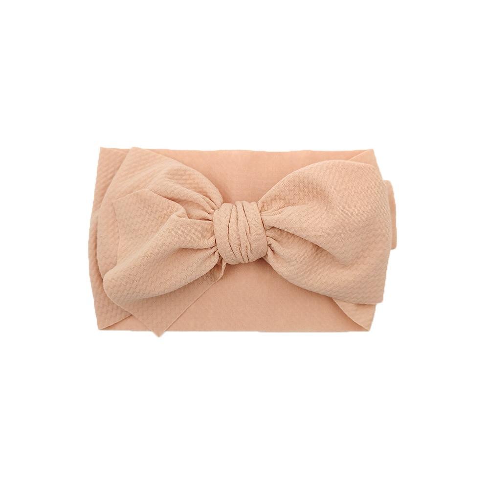 Baby Girls Headband Toddler Big Bow Hairband Cute Solid Stretch Turban For Baby Girls