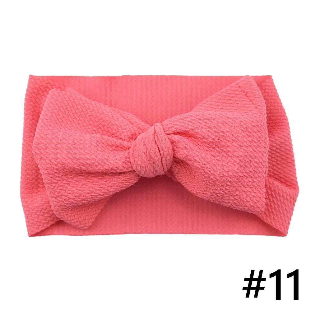 Baby Girls Headband Big Bow Hair Band Kids Adjustable Head Wrap Turban Infant Hair Accessories