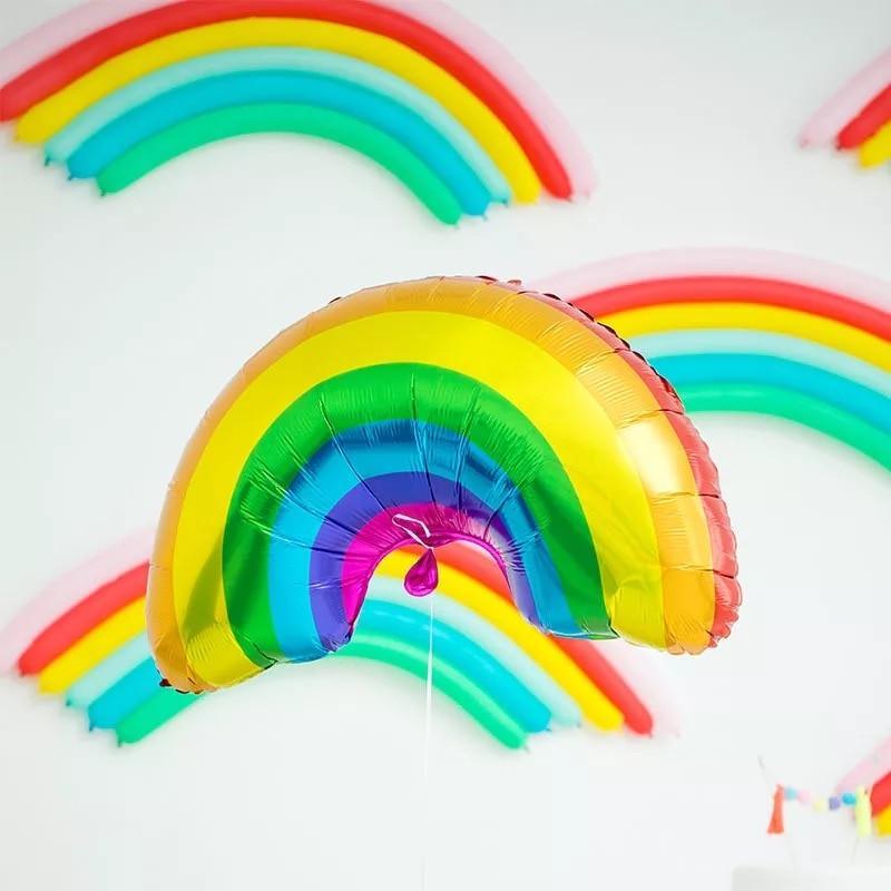 Big Popular Decorations Ballons in Donuts Lip Stick Ice Cream and Rainbow Style Balloons For Kids  Baby and Birthday Decorations Inflatable Helium