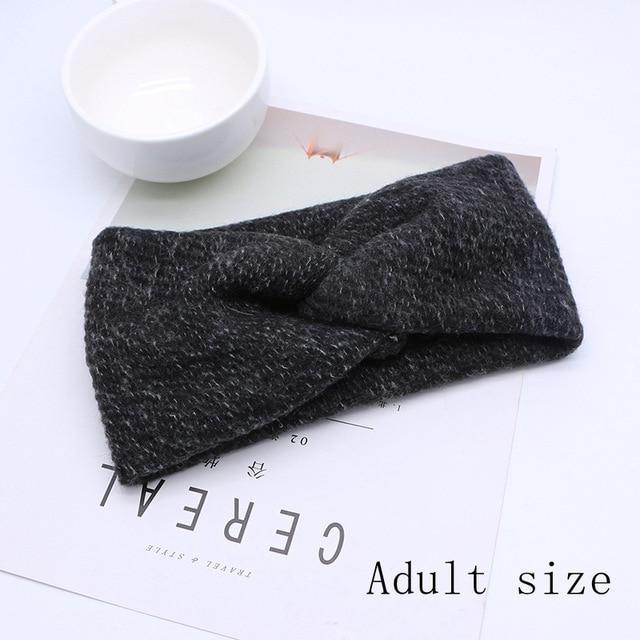 Handmade Baby Headband Women Girl Twisted Hair Band Kids Woolen Headwrap Toddler Turban Hair Accessories For Mother and Daughter