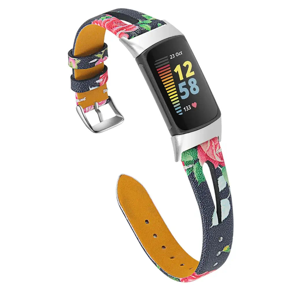 Fitbit Charge 5 6 Lederarmband - Stilvolles robustes Zubehör