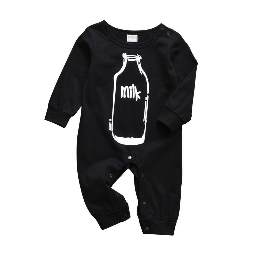 Newborn Baby Rompers Pajama Cotton Cute Letter I Love Daddy and Mummy Long Sleeve rompers Clothes For Baby Kids