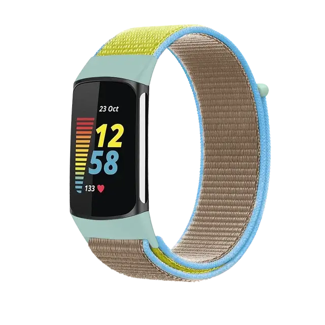 Fitbit Charge 5 6 Nylon-Klettverschluss-Band – Robustes, bequemes Armband
