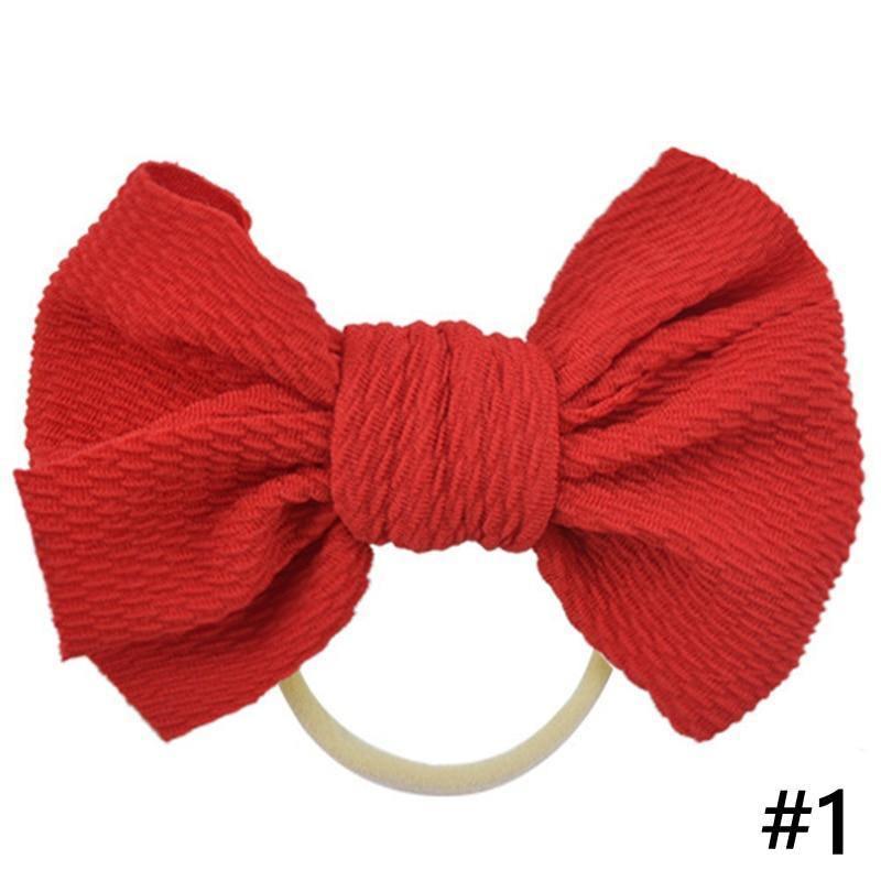 Headband Bow Girl Headbands Nylon Elastic Hair Accessories Photography Props For Baby Girls In Elegant Design