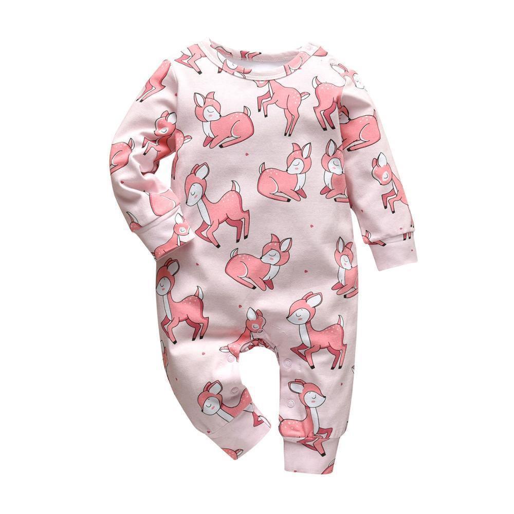 Newborn Baby Rompers Pajama Cotton Cute Letter I Love Daddy and Mummy Long Sleeve rompers Clothes For Baby Kids