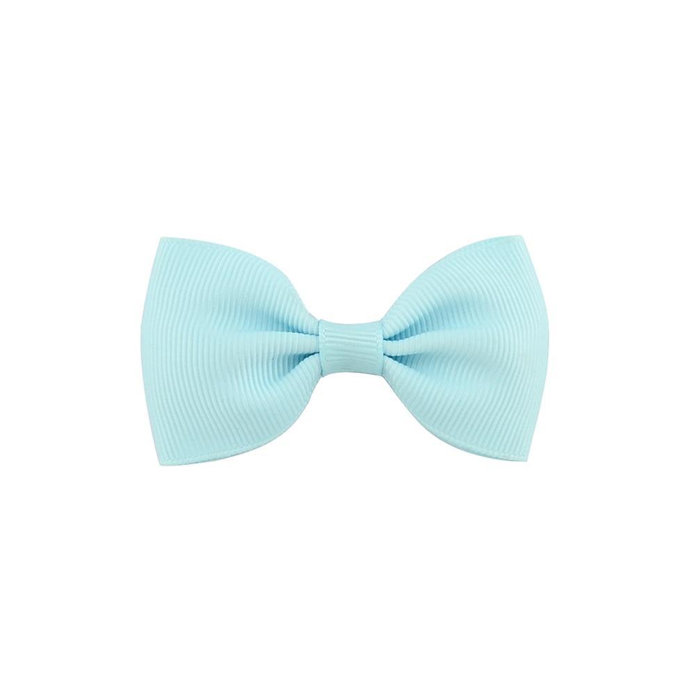 Colorful Mini Bow Tie Hair Clip Small Sweet Solid Ribbon Bow Safety Hair Clips Hairpins Baby Girl Hair Accessories