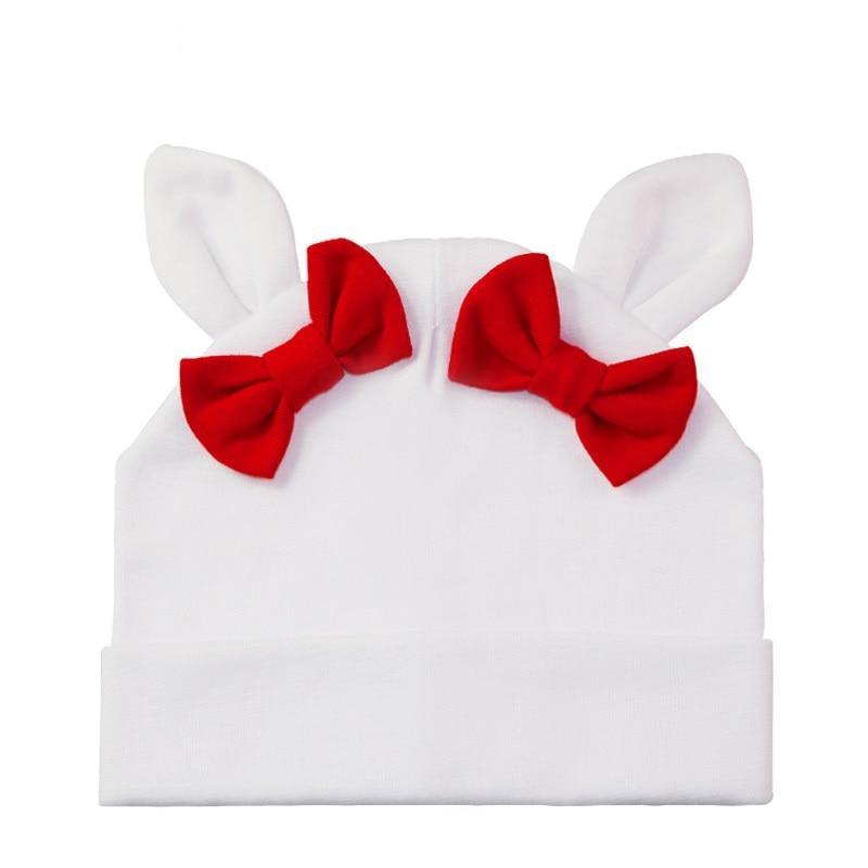 Baby Girl Hat Rabbit Ear Hat For Girls Cotton Bow Knot Children's Cap Toddler Kids Hats Cartoon Hats