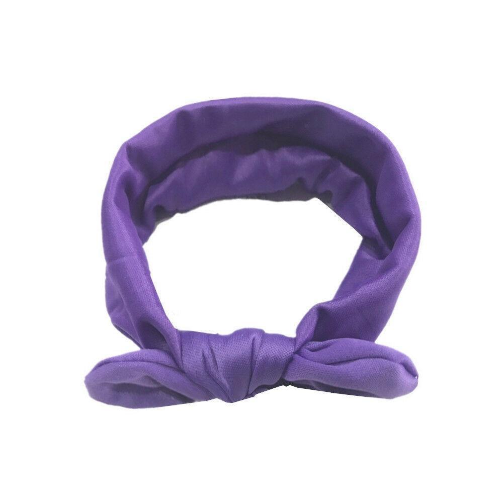 Baby Solid Bowknot Hairband Cute Soft Head Elastic Headband Princess Cute Headband Headwear Hair Accessories For Girls