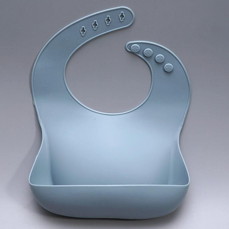 Newborns Solid Silicone Baby Feeding Bibs Burp Cloths Fashionable Breastplate Baby Stuff For Kids
