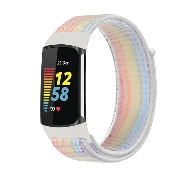 Fitbit Charge 5 6 Nylon-Klettverschluss-Band – Robustes, bequemes Armband