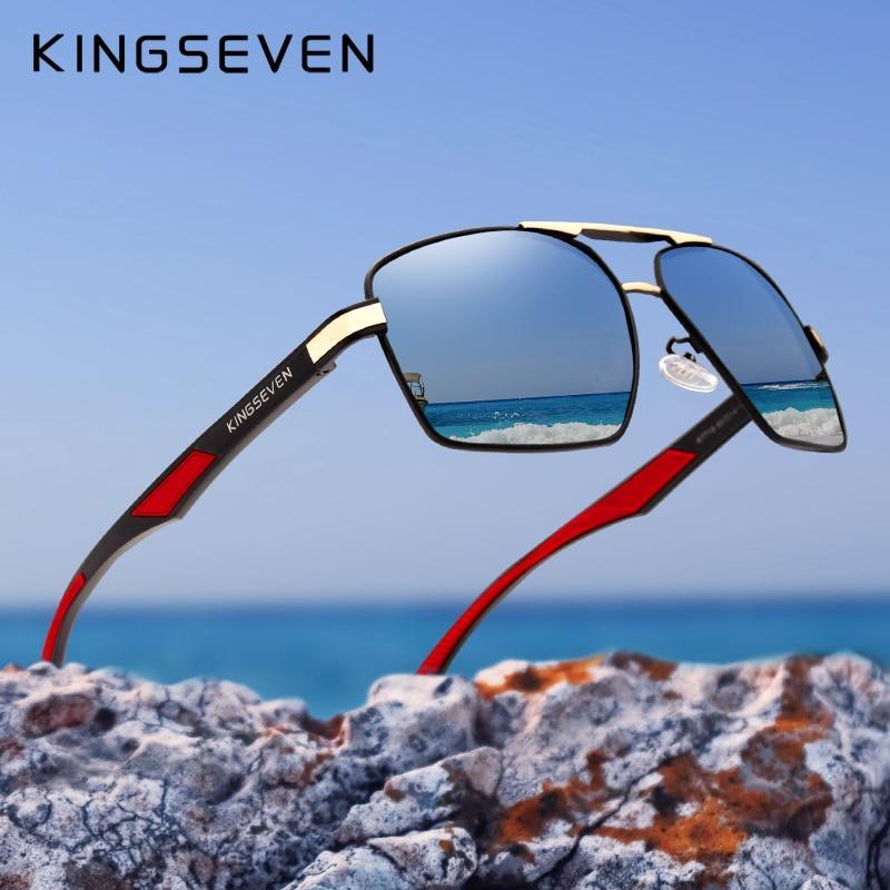 Luxuriöse, hochwertige moderne Aluminium-Herren-Sonnenbrille Polarisierte Gläser Markendesign Bügel Sonnenbrille Spiegelgläser Oculos de sol mit UV400 Schutz