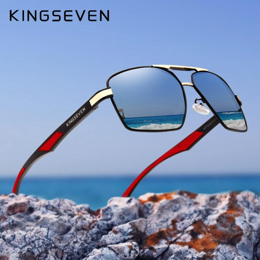 Lunettes de soleil de luxe modernes en aluminium de haute qualité pour hommes, verres polarisés, branches de marque, lunettes de soleil miroir, Oculos de sol avec protection UV400
