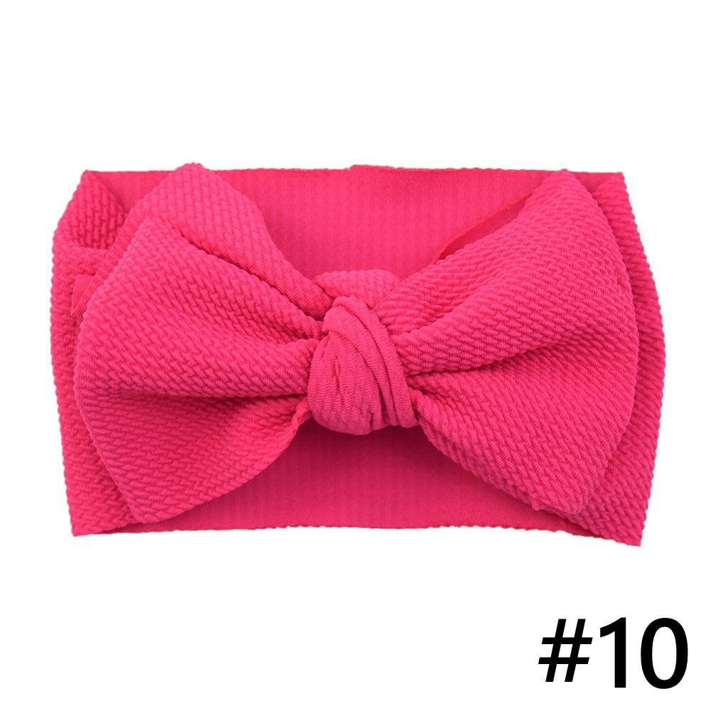 Baby Girls Headband Big Bow Hair Band Kids Adjustable Head Wrap Turban Infant Hair Accessories
