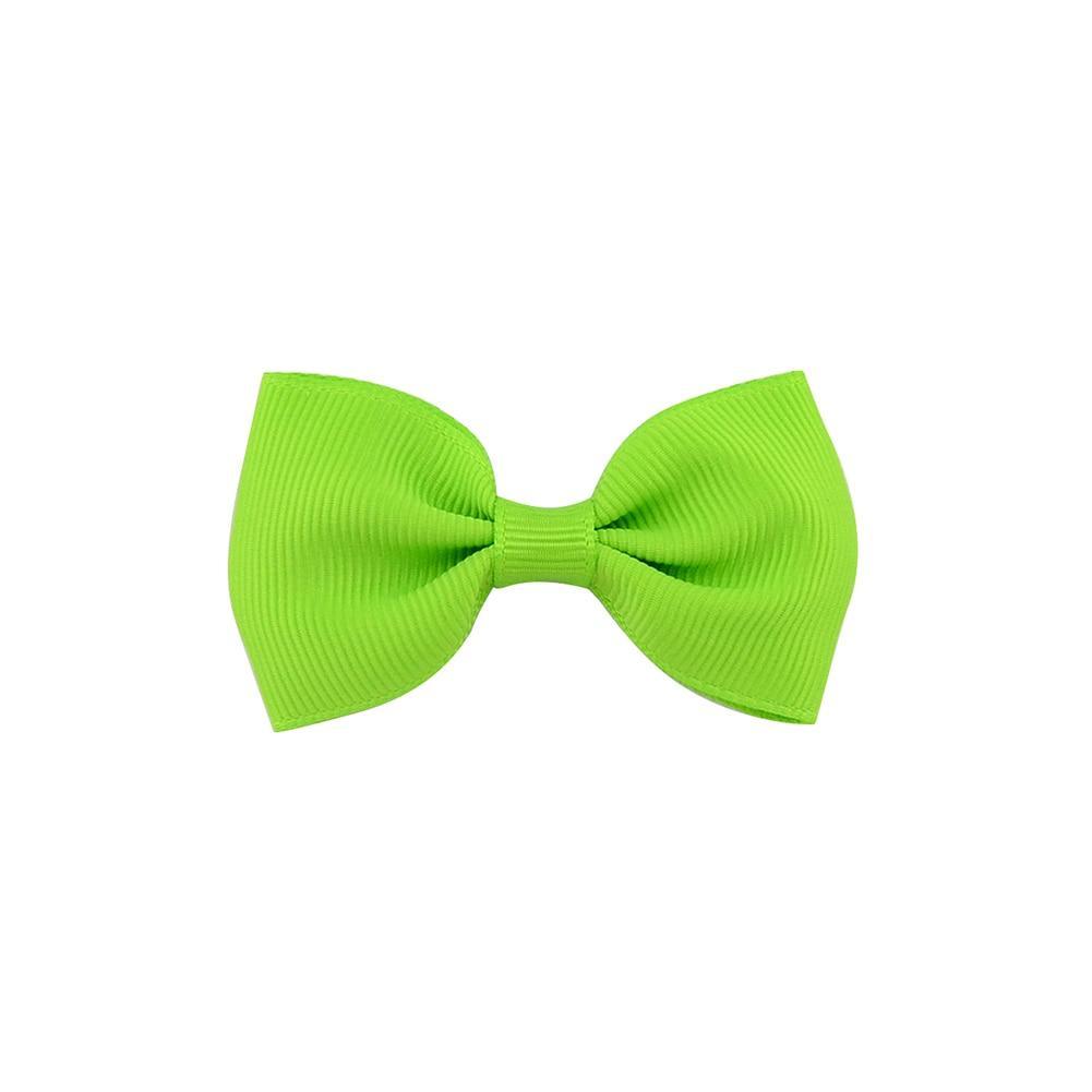 Colorful Mini Bow Tie Hair Clip Small Sweet Solid Ribbon Bow Safety Hair Clips Hairpins Baby Girl Hair Accessories