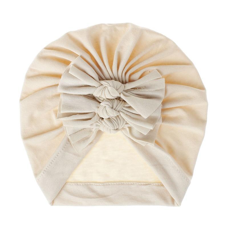 Modern Turban Baby Girls Bow Turban Hats Cotton Kids Beanie Children Hats Accessories For Girls Baby