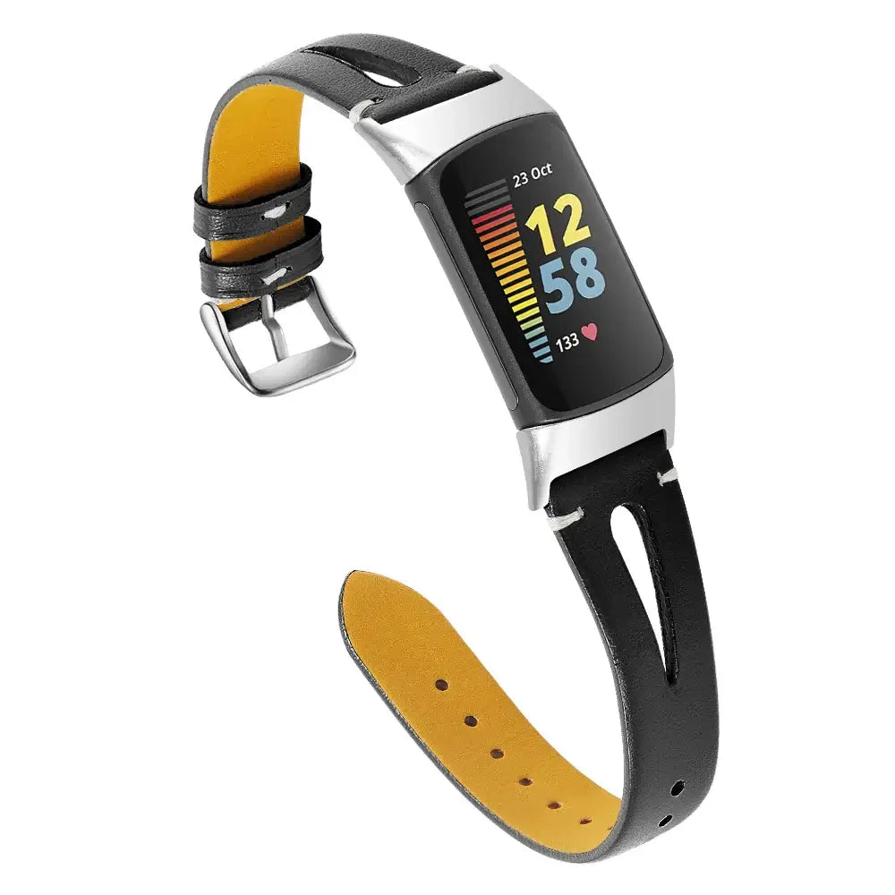 Fitbit Charge 5 6 Lederarmband - Stilvolles robustes Zubehör