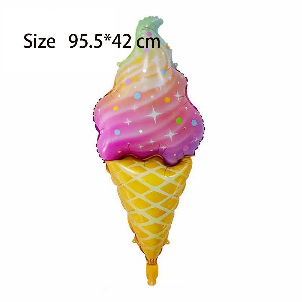 Big Popular Decorations Ballons in Donuts Lip Stick Ice Cream and Rainbow Style Balloons For Kids  Baby and Birthday Decorations Inflatable Helium
