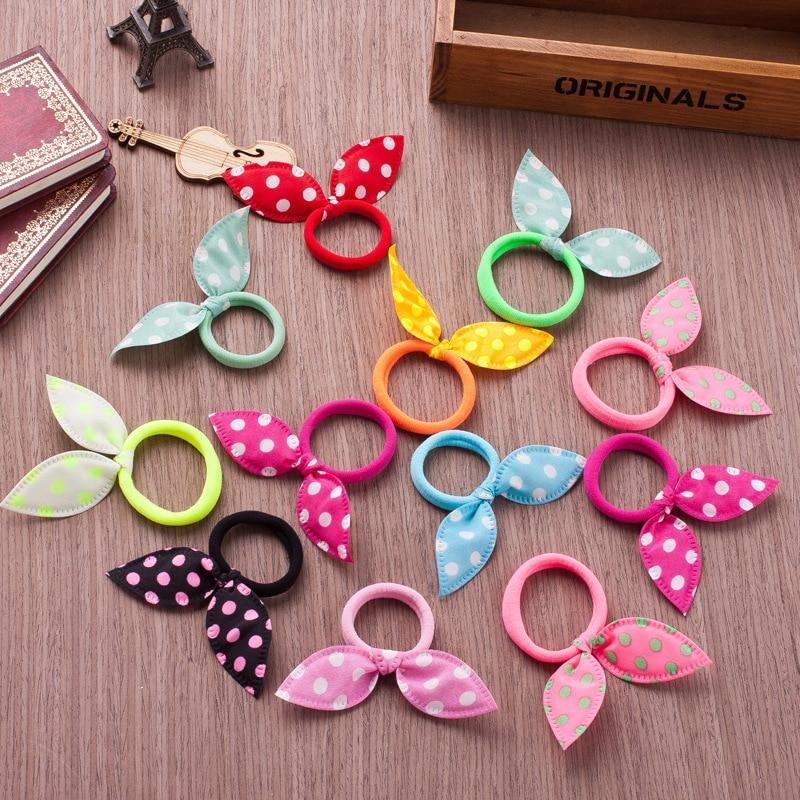 Luxury Modern 10PCS Set Kids Headband Bow For Girl Rabbit Ear Hairbands Turban Knot Kids Turbans Accessories  Headband