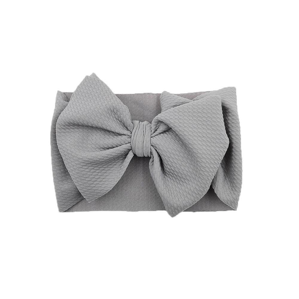 Baby Girls Headband Toddler Big Bow Hairband Cute Solid Stretch Turban For Baby Girls