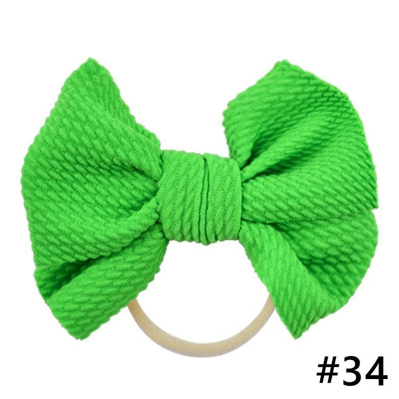 Headband Bow Girl Headbands Nylon Elastic Hair Accessories Photography Props For Baby Girls In Elegant Design