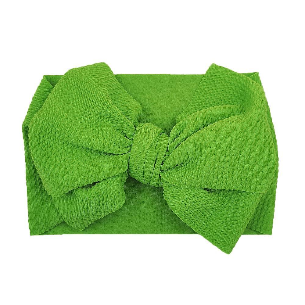 Baby Girls Headband Toddler Big Bow Hairband Cute Solid Stretch Turban For Baby Girls
