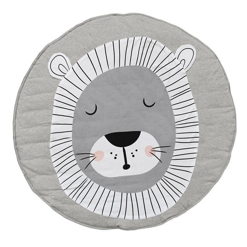 Baby Play Mat Pad Cotton Newborn Infant Crawling Animal Play mat Round Carpet Floor Rug Kids Children Room Carpet For Sleeping