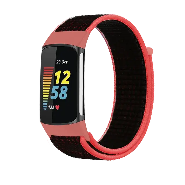 Fitbit Charge 5 6 Nylon-Klettverschluss-Band – Robustes, bequemes Armband