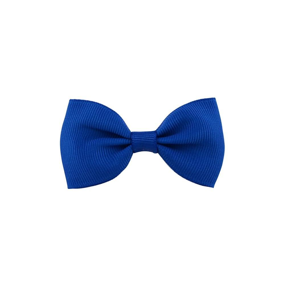 Colorful Mini Bow Tie Hair Clip Small Sweet Solid Ribbon Bow Safety Hair Clips Hairpins Baby Girl Hair Accessories