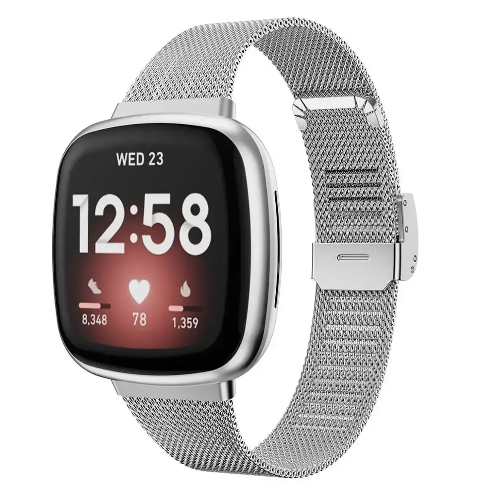 Fitbit Versa & Sense Stahlarmband – Robustes modernes Design