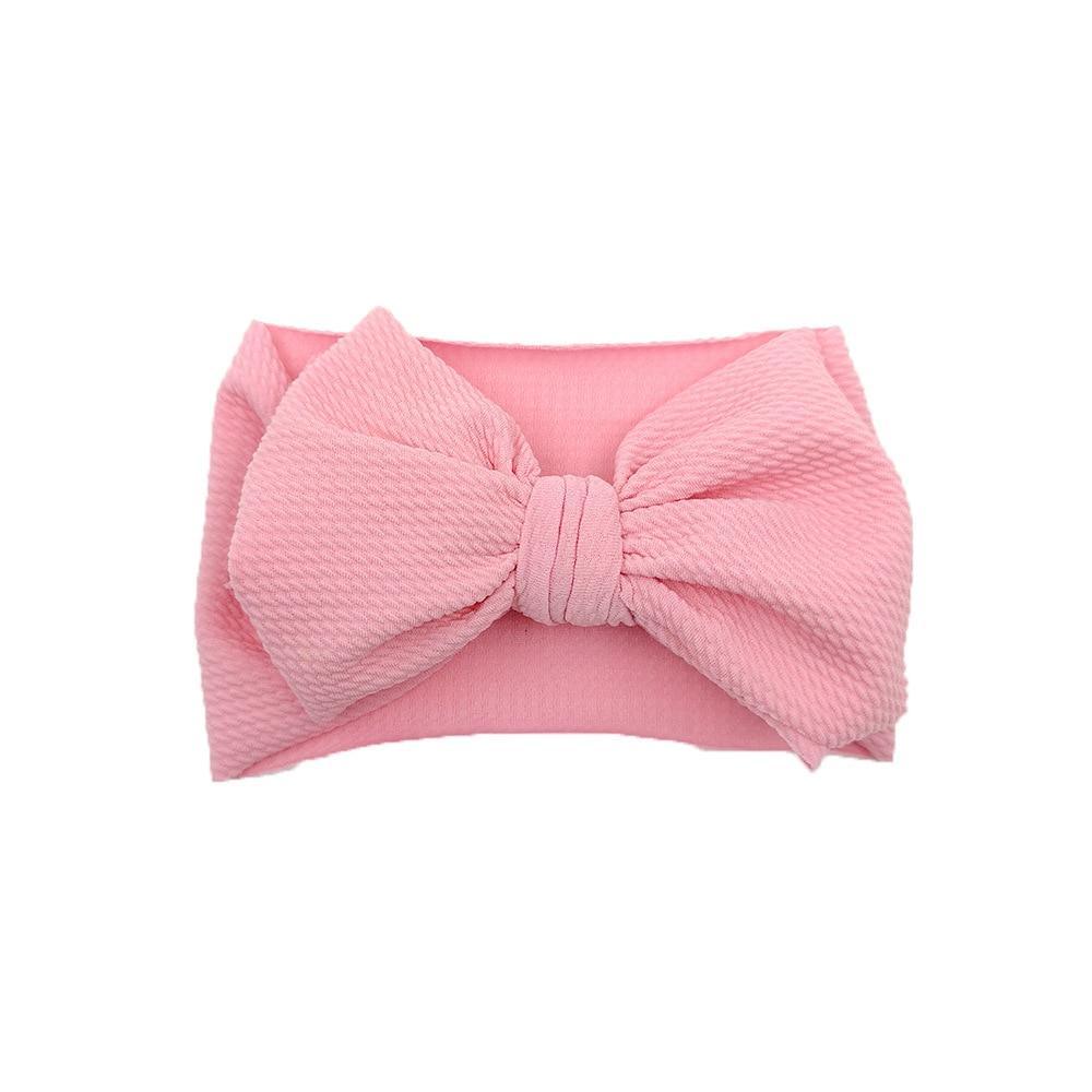 Baby Girls Headband Toddler Big Bow Hairband Cute Solid Stretch Turban For Baby Girls