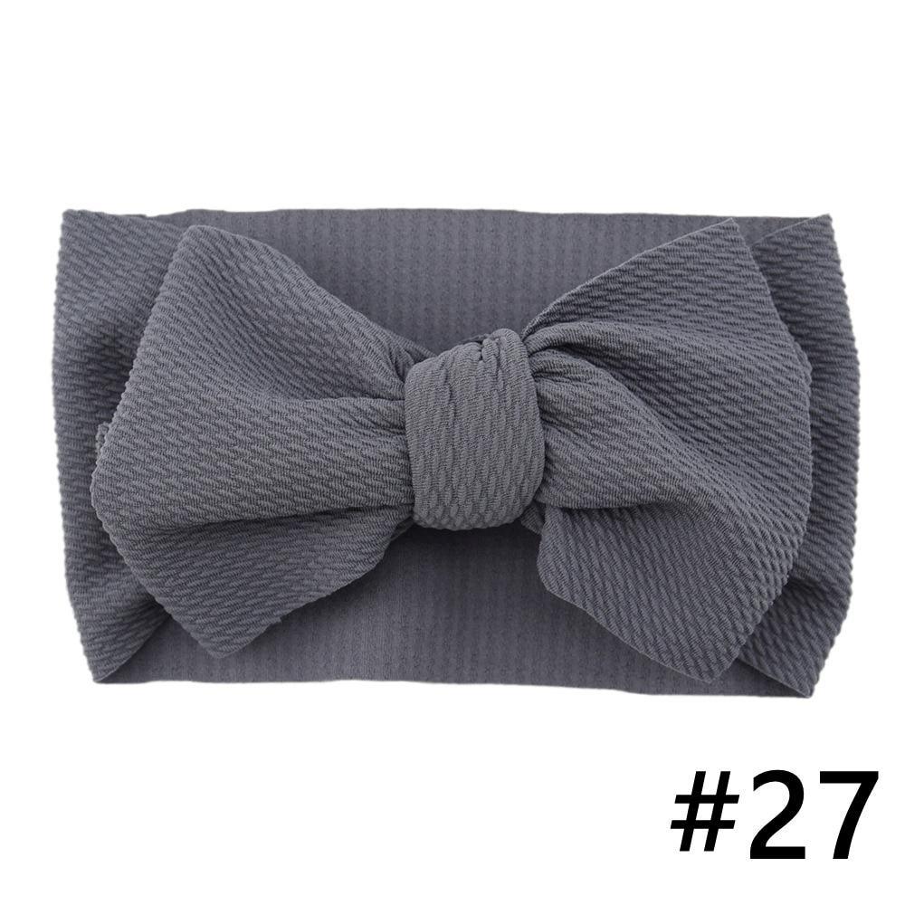 Baby Girls Headband Big Bow Hair Band Kids Adjustable Head Wrap Turban Infant Hair Accessories