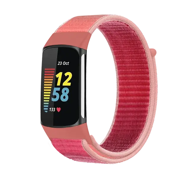 Fitbit Charge 5 6 Nylon-Klettverschluss-Band – Robustes, bequemes Armband